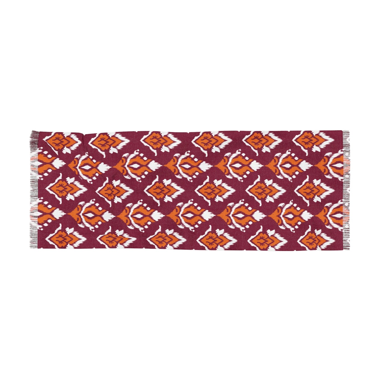 Scarf | Maroon & Orange | Ikat
