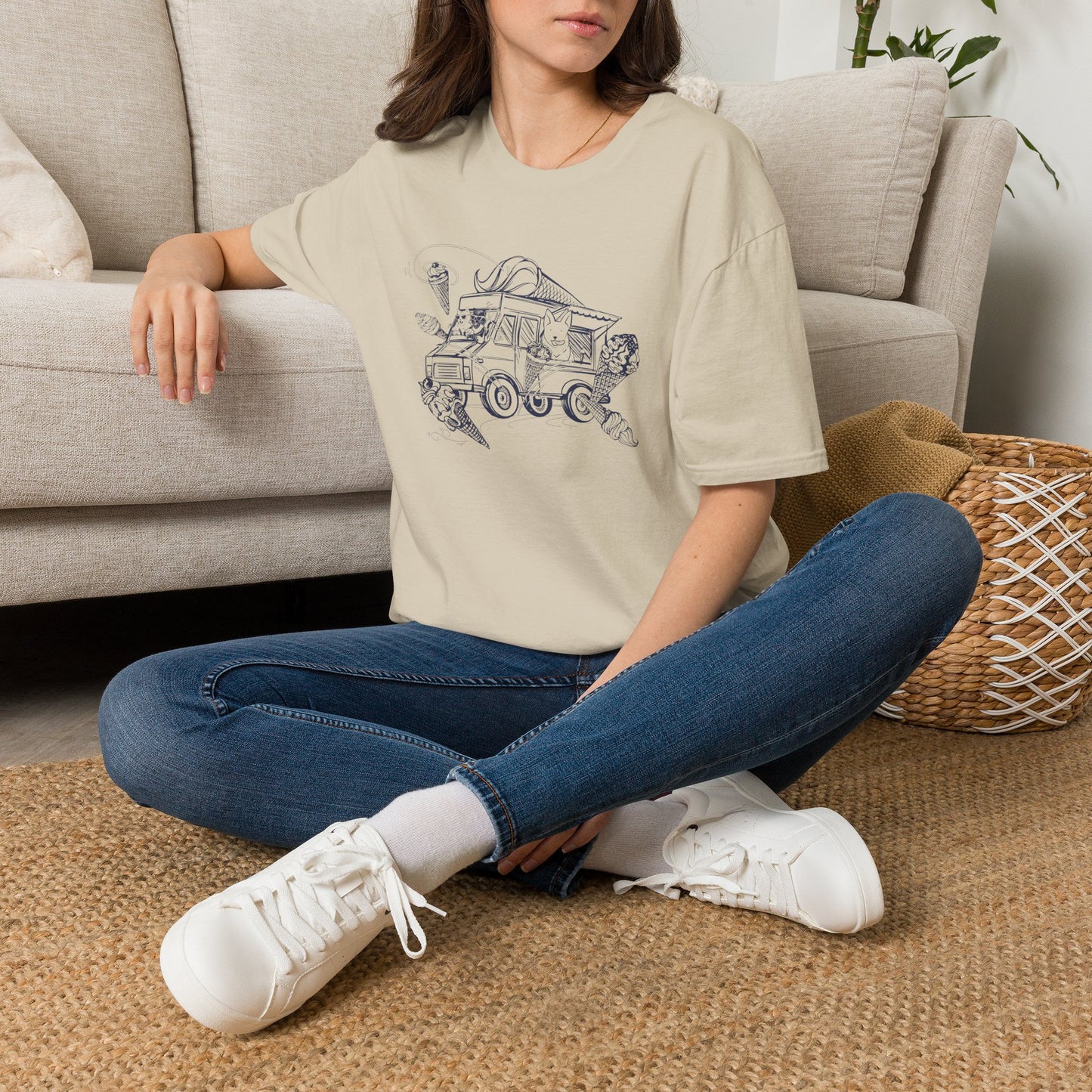 NYP Adult Tee | Cat Ice Cream