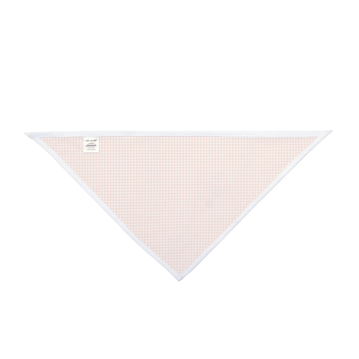 Pet Bandana | Orange & White | Houndstooth