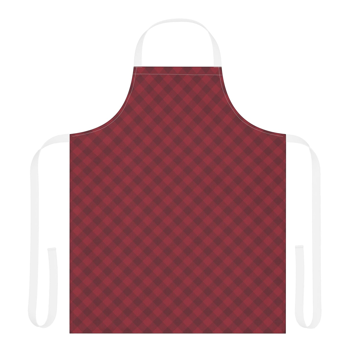 Apron | Maroon & White | Gingham