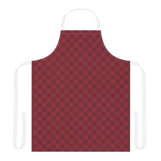 Apron | Maroon & White | Gingham