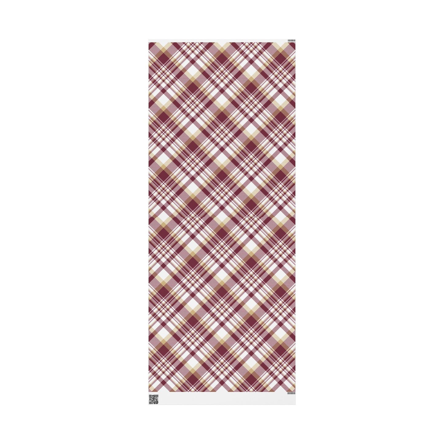 Gift Wrap | Maroon & Gold | Tartan