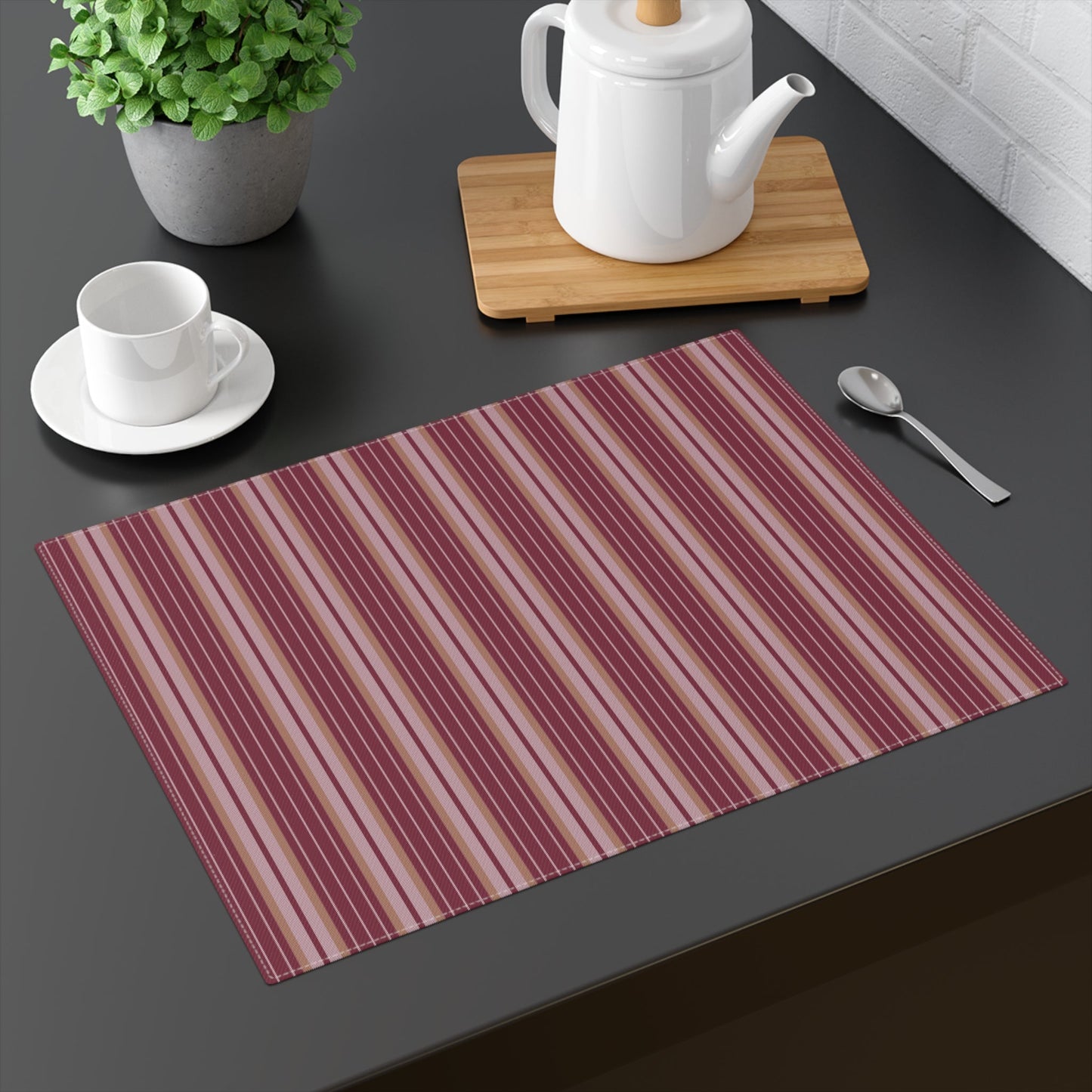 Placemat | Maroon & Gold | Stripe