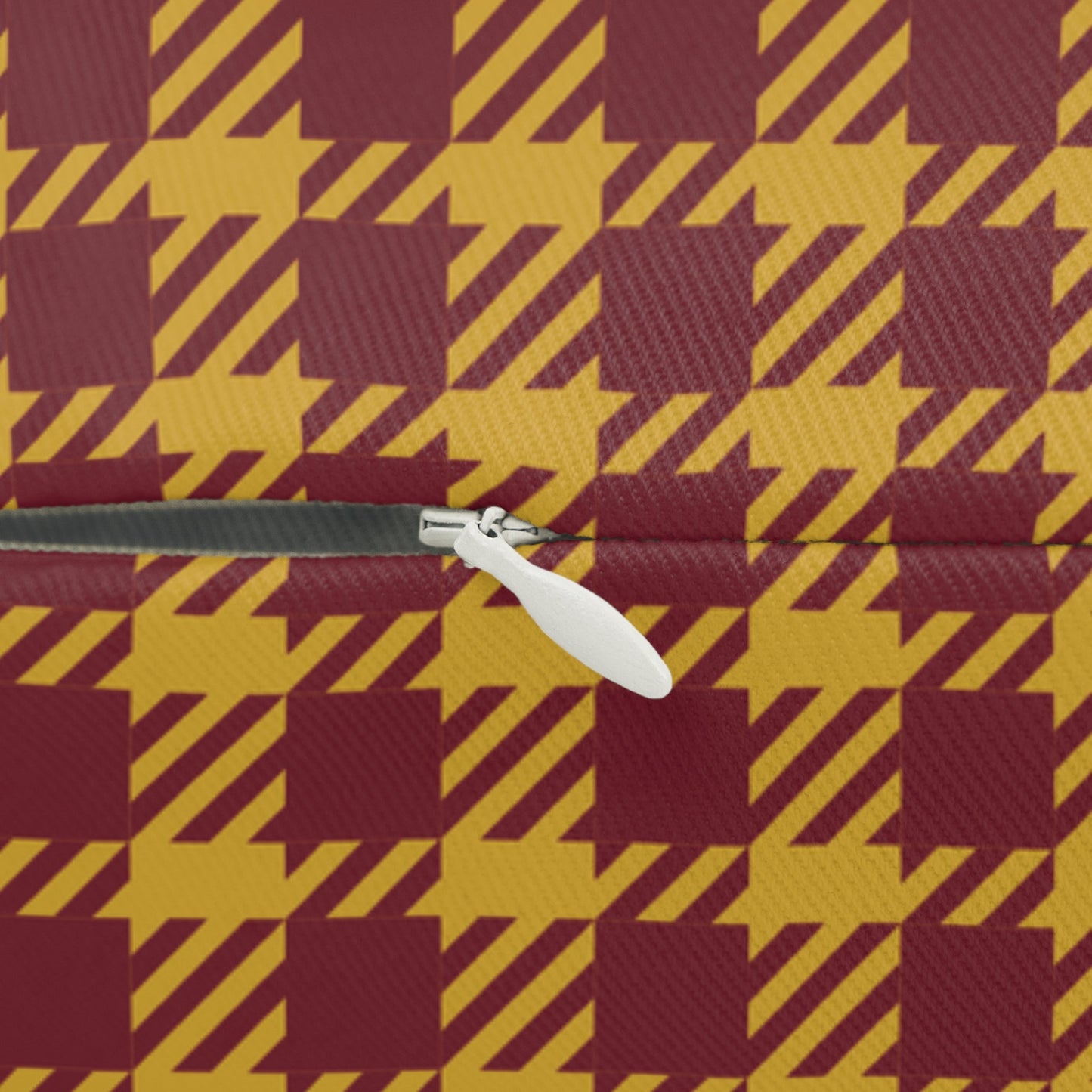 Pillow | Red & Yellow | Tweed