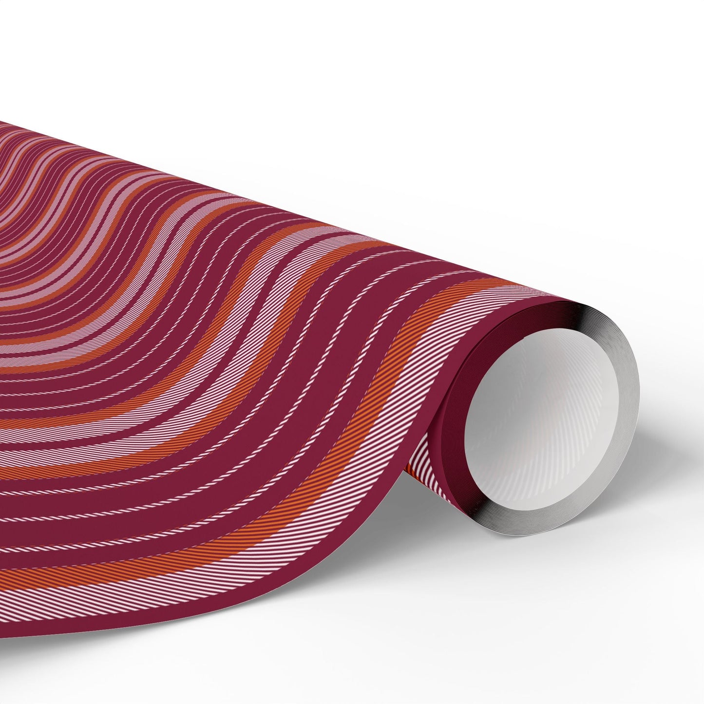 Gift Wrap | Maroon & Orange | Stripe