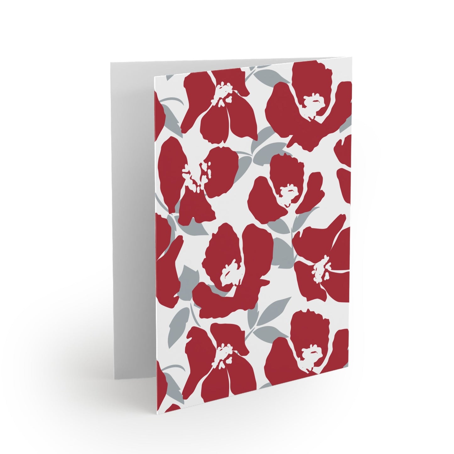 Notecards | Red & Gray | Poppy