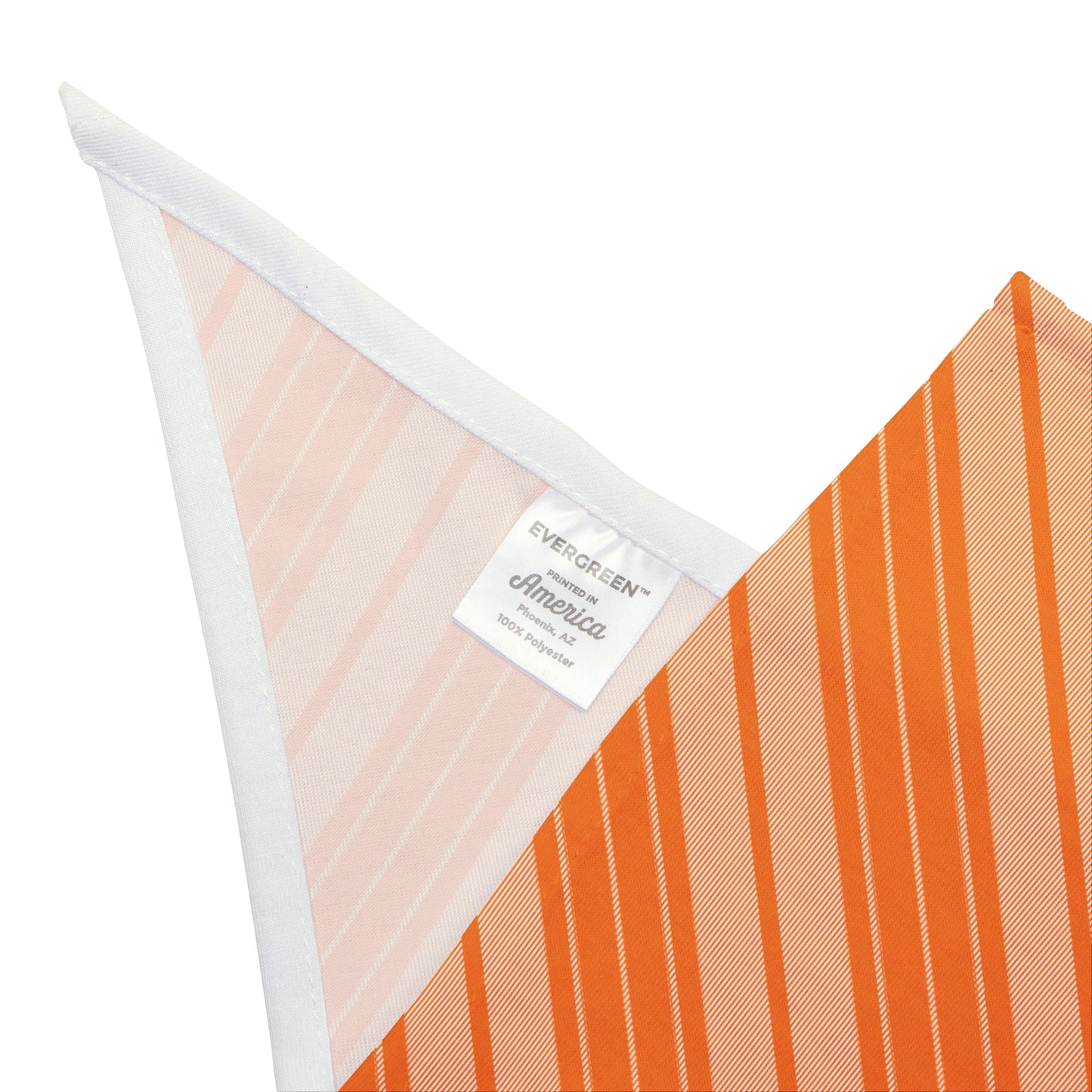 Pet Bandana | Orange & White | Stripe
