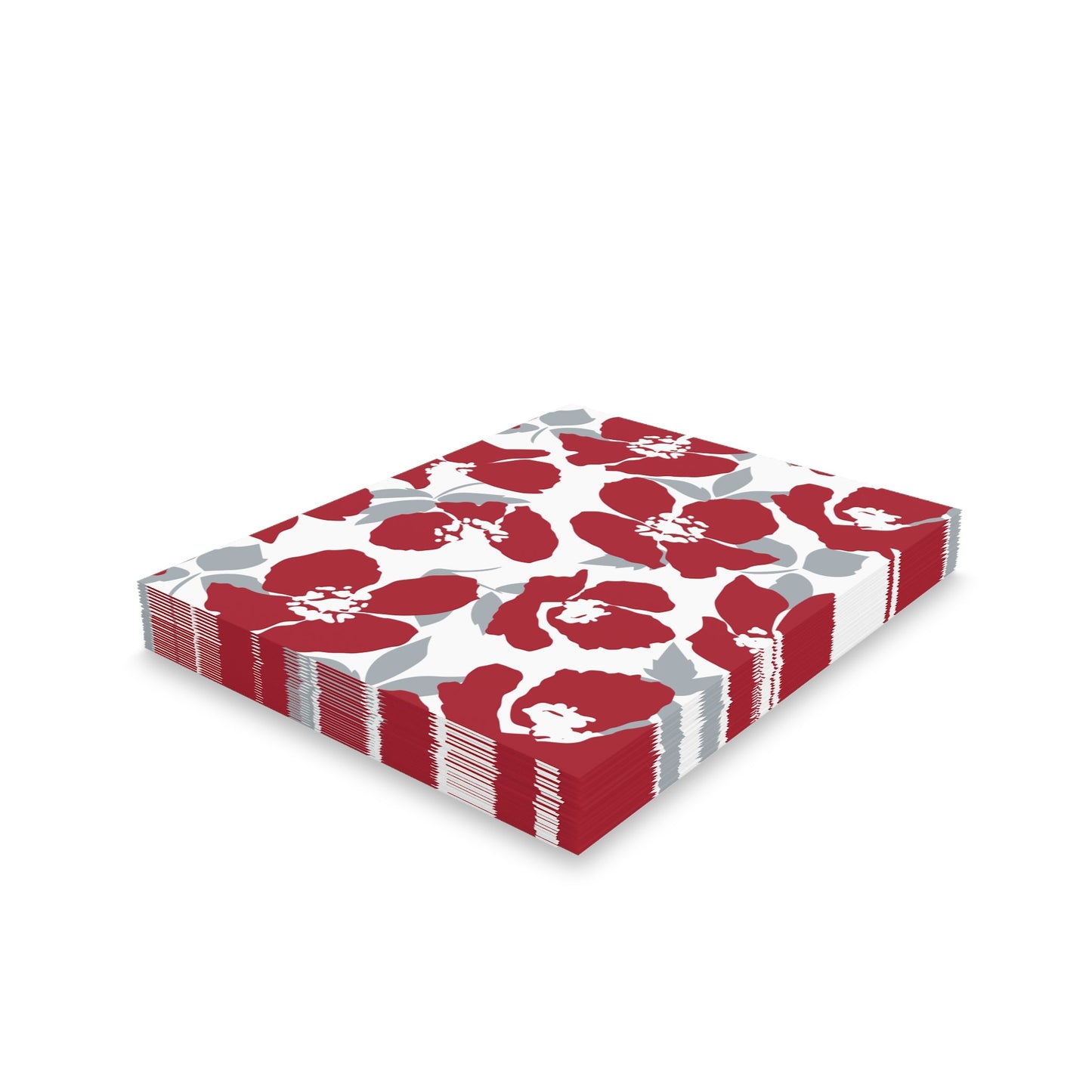 Notecards | Red & Gray | Poppy