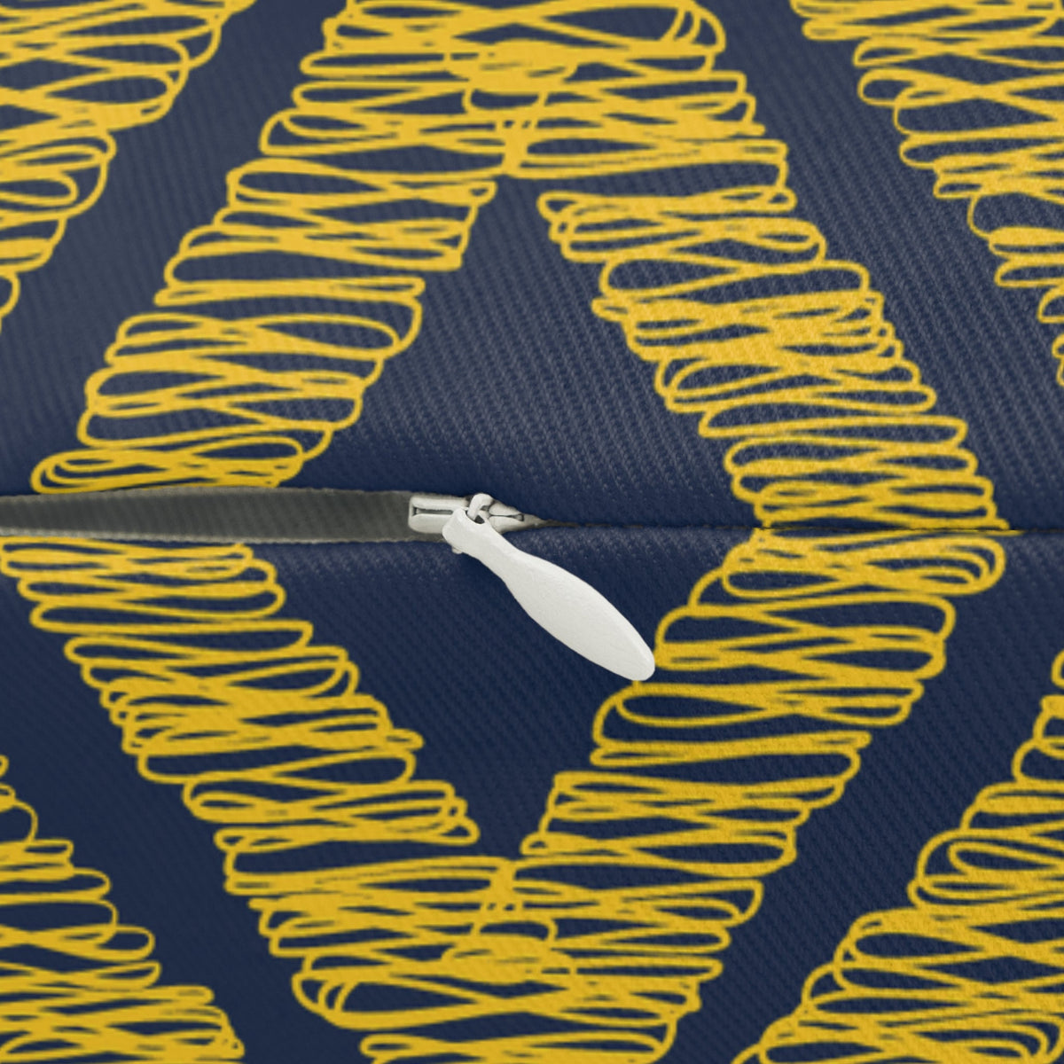 Pillow | Yellow & Blue | Ogee