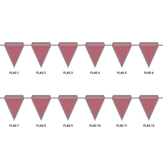 Flag Garland | Bloomington, Indiana | Herringbone