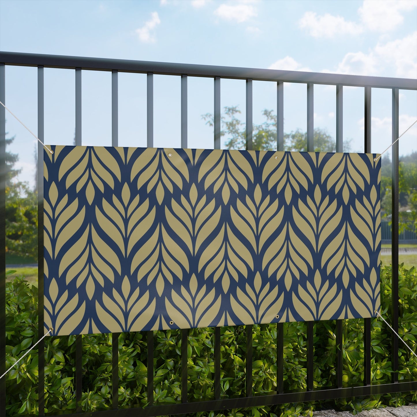 Banner | Gold & Blue | Palm
