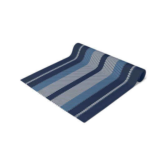 Table Runner | Light Blue & White | Stripe