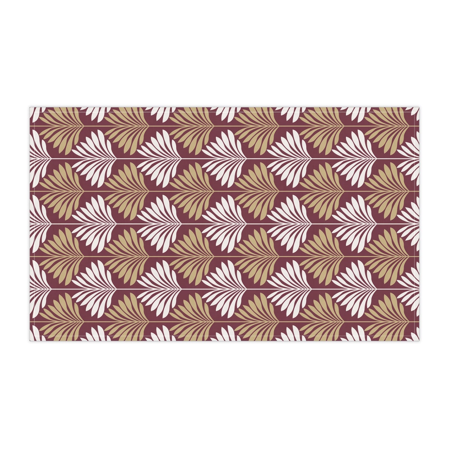 Tea Towels | Maroon & Gold | Deco