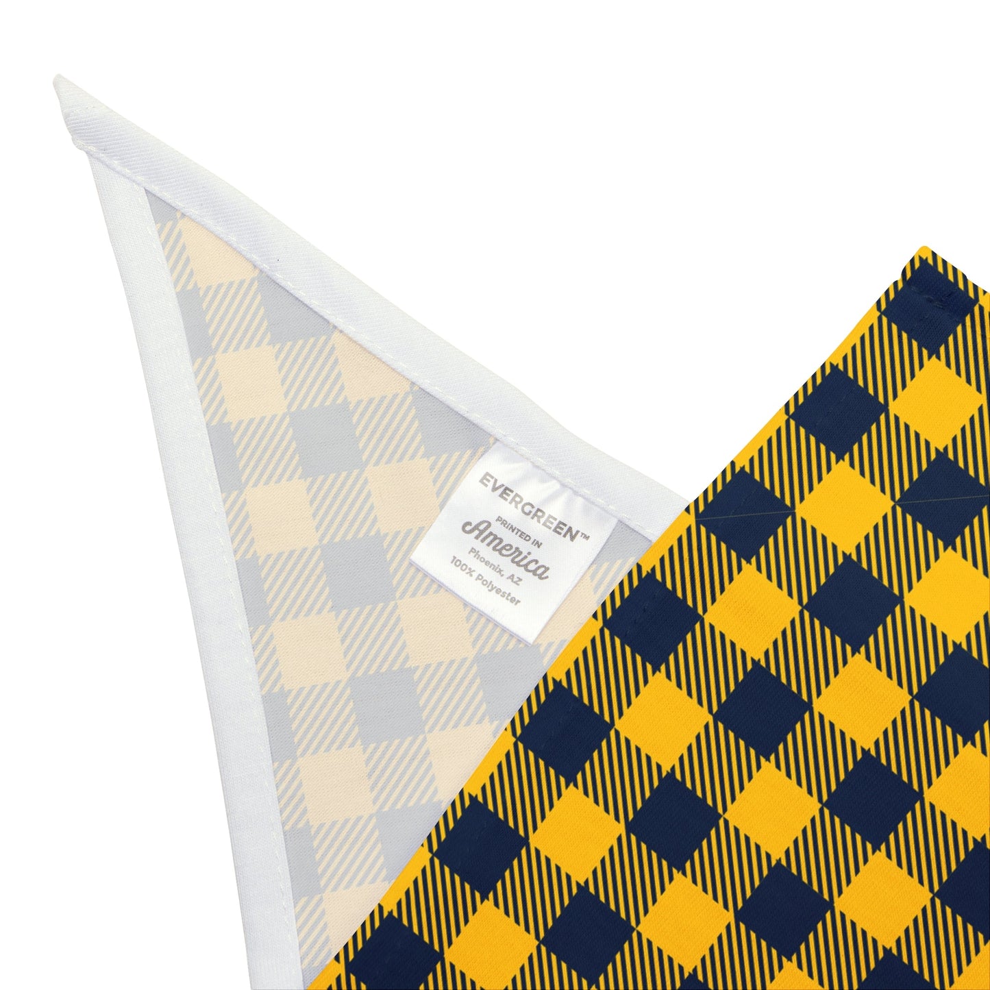 Pet Bandana | Yellow & Blue | Gingham