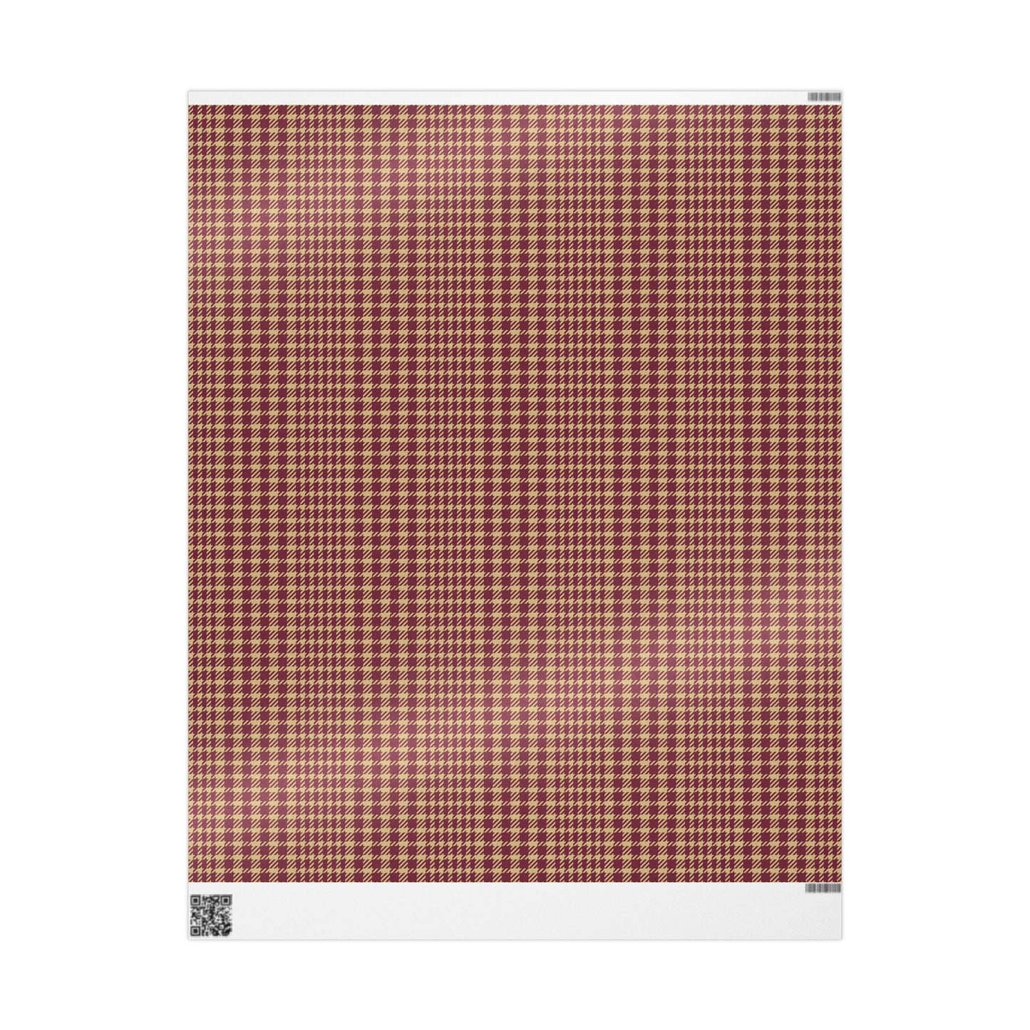 Gift Wrap | Maroon & Gold | Tweed