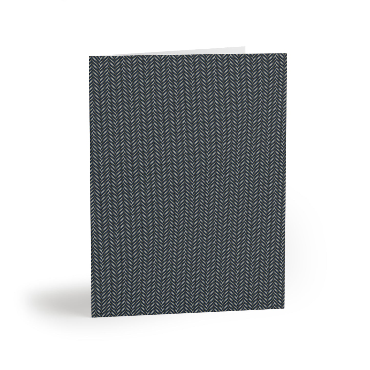 Notecards | Blue & Gold | Herringbone