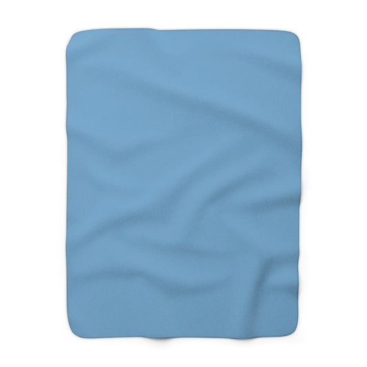 Sherpa Blanket | Light Blue & White | Light