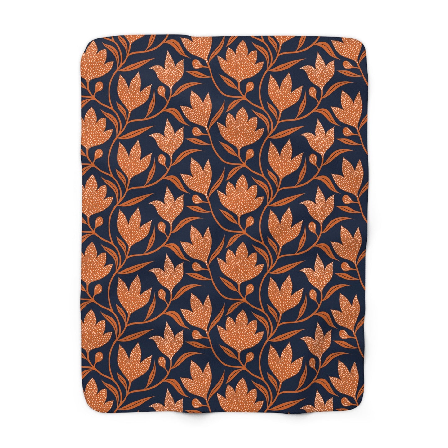 Sherpa Blanket | Orange & Blue | Magnolia