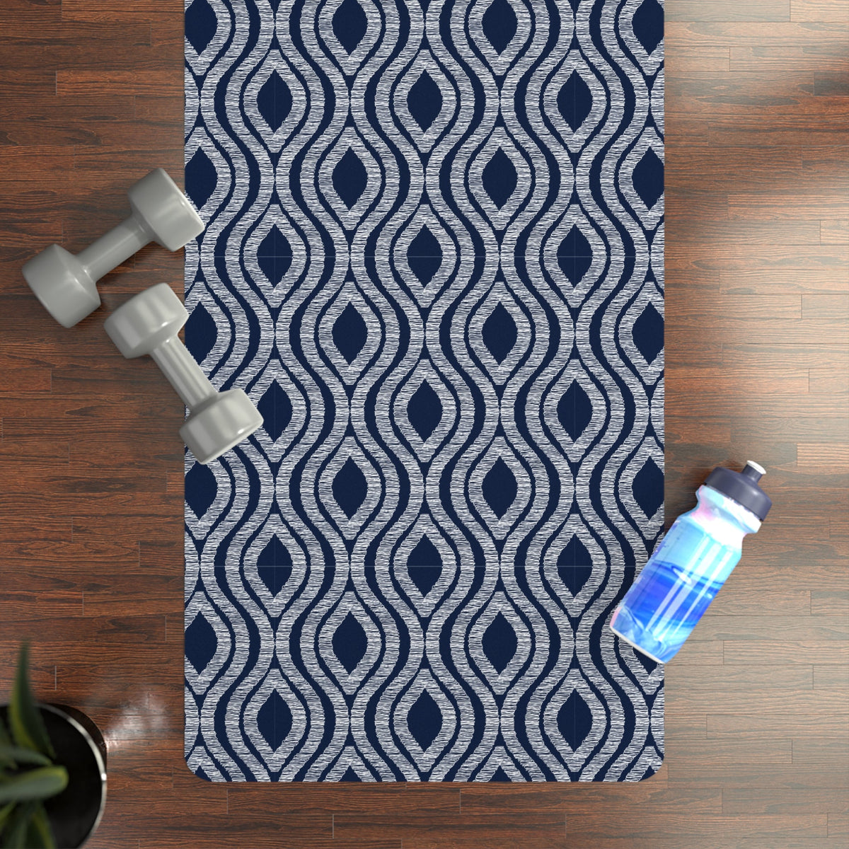 Yoga Mat | Navy & White | Ogee
