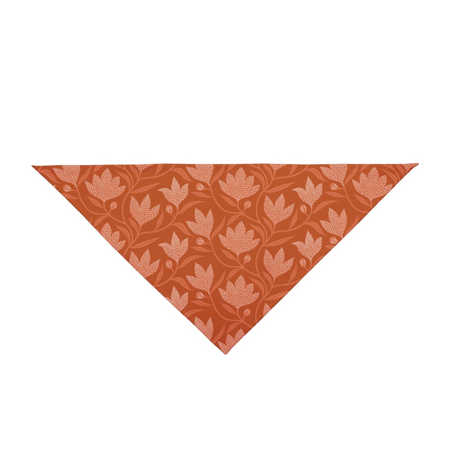 Pet Bandana | Dark Orange & White | Magnolia
