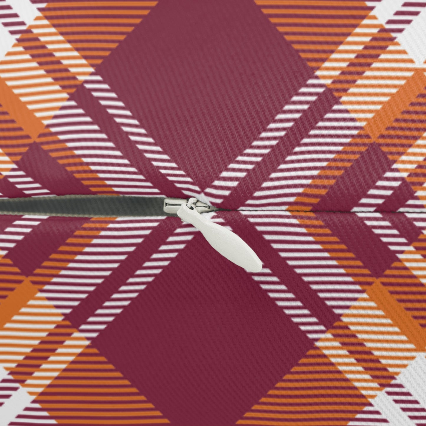 Pillow | Maroon & Orange | Tartan