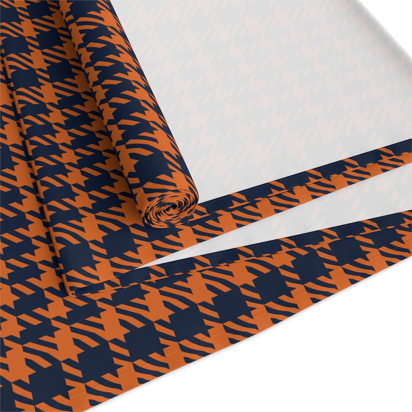 Table Runner | Orange & Blue | Tweed