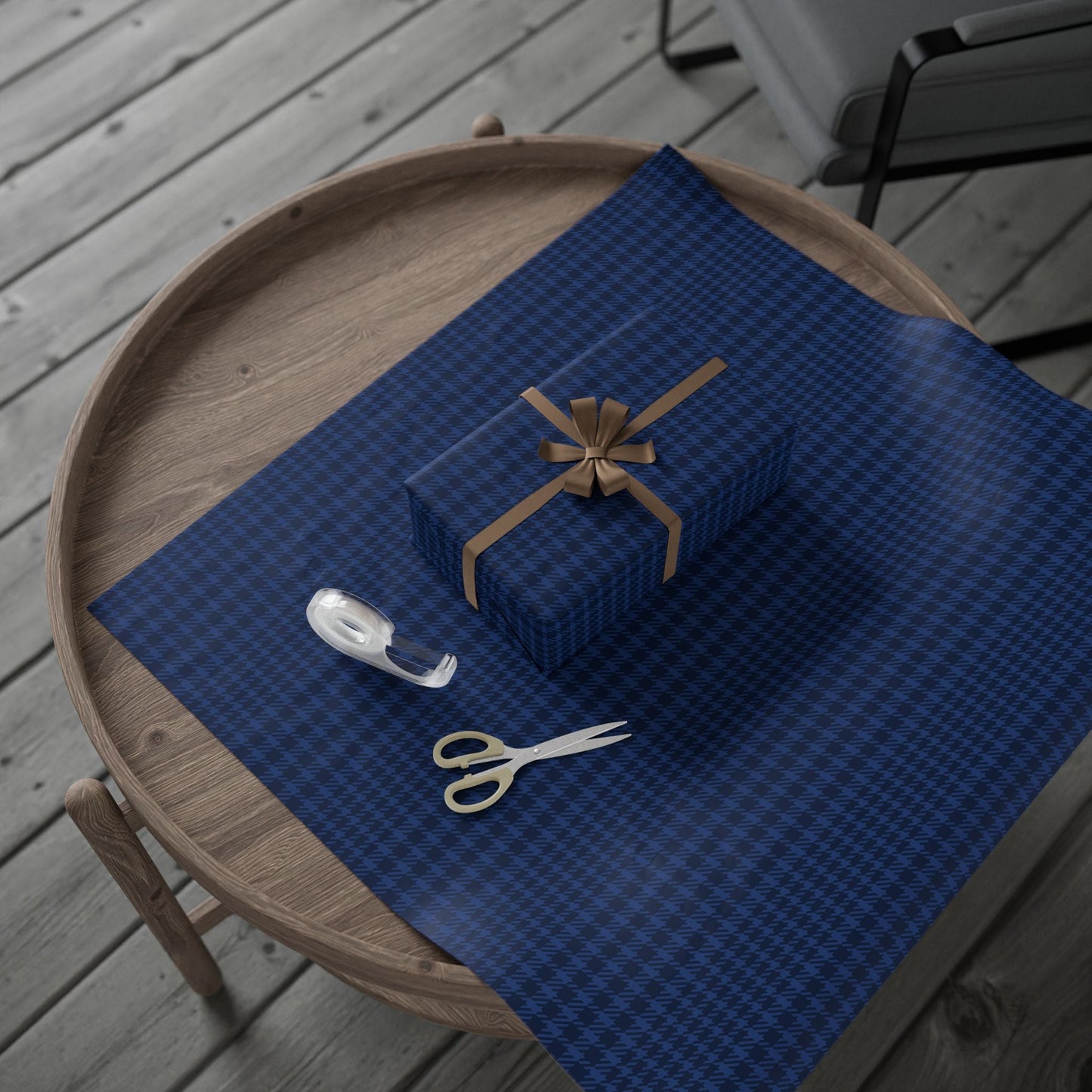 Gift Wrap | Navy & White | Tweed