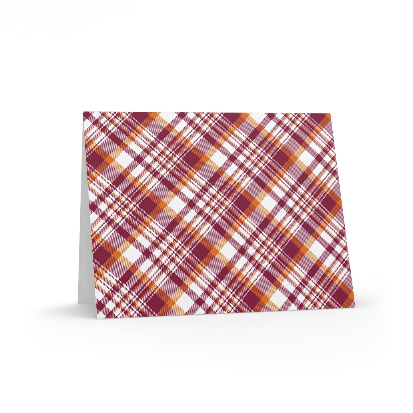 Notecards | Maroon & Orange | Tartan