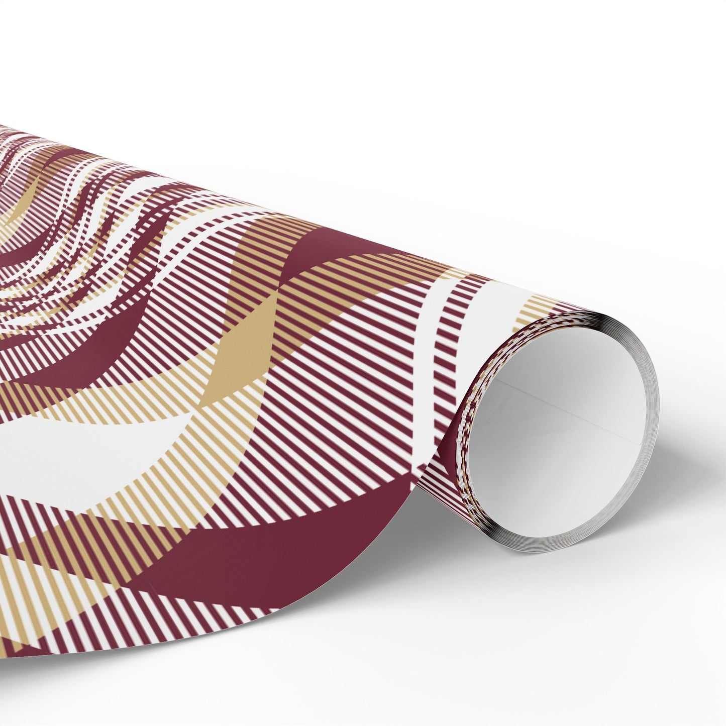 Gift Wrap | Maroon & Gold | Tartan