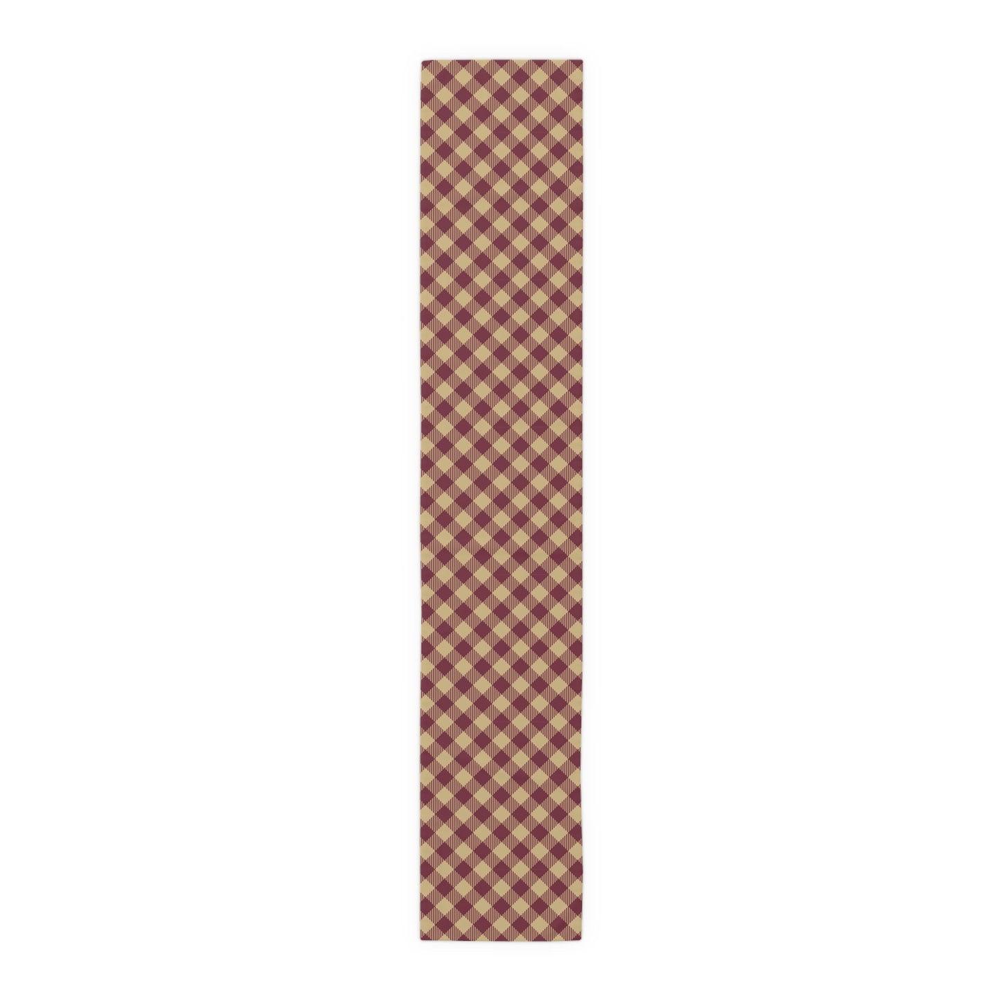 Table Runner | Maroon & Gold | Gingham