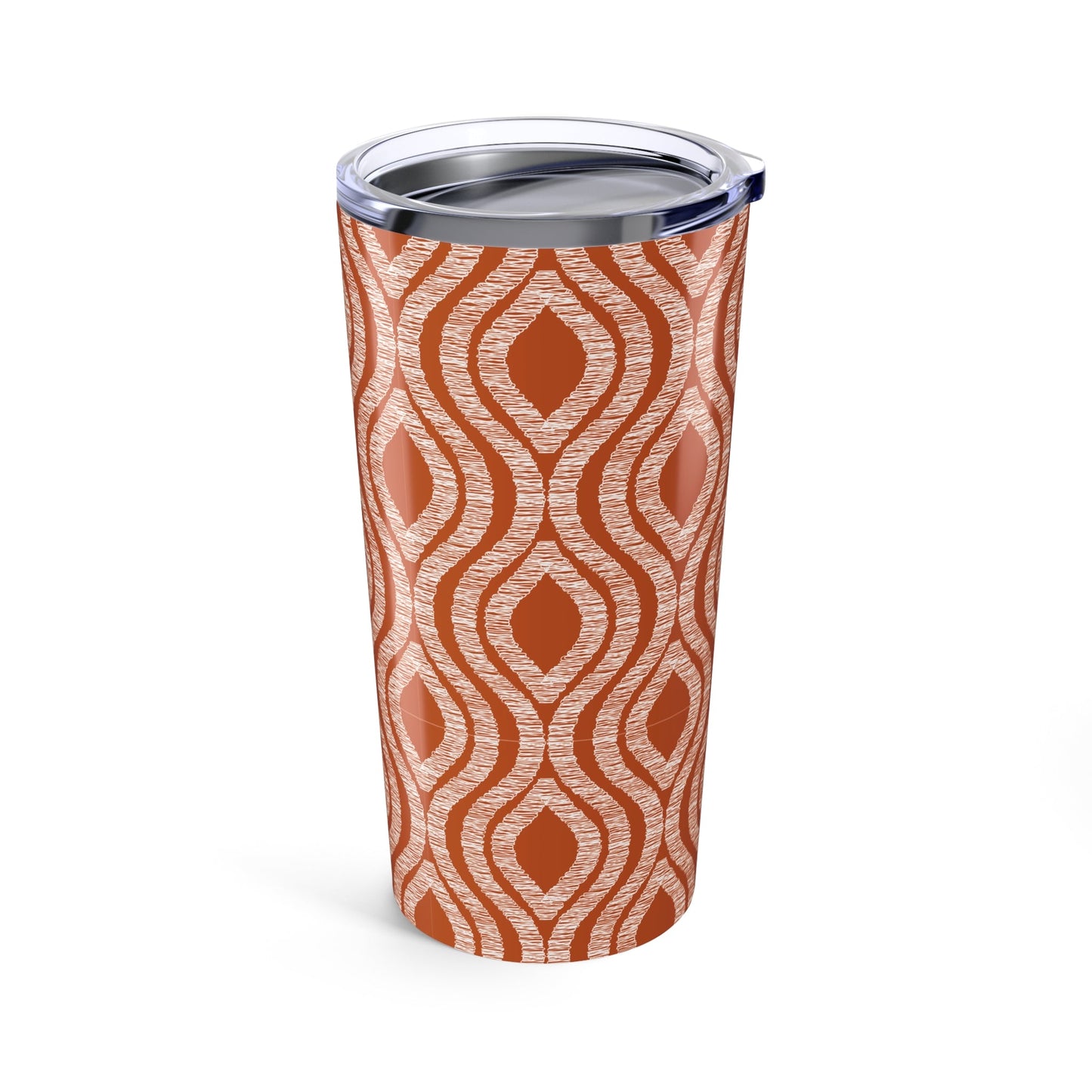 Tumbler | Dark Orange & White | Ogee