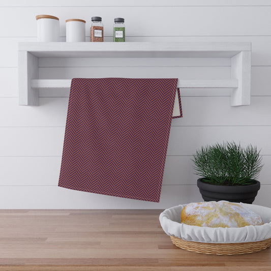 Tea Towels | Orange & Purple | Herringbone