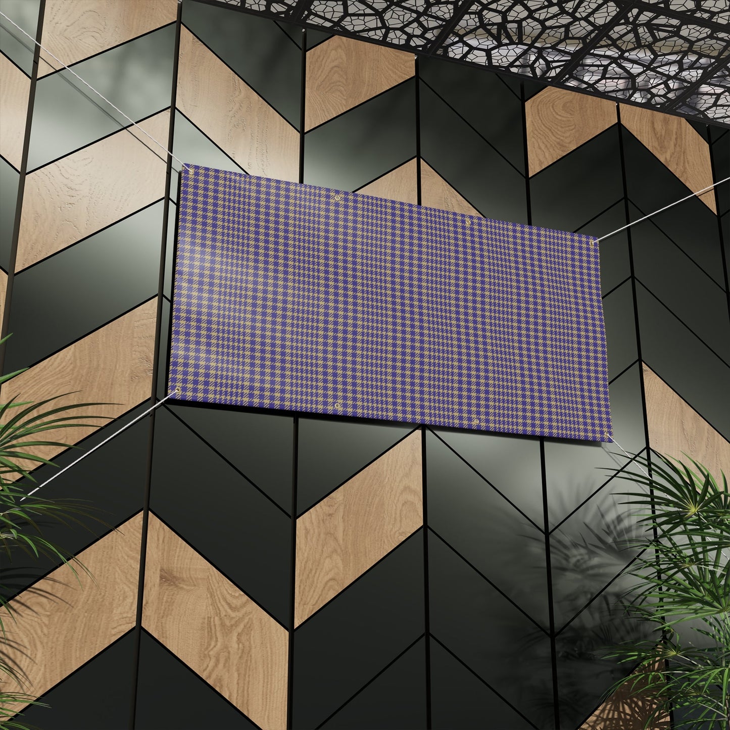 Banner | Purple & Gold | Tweed