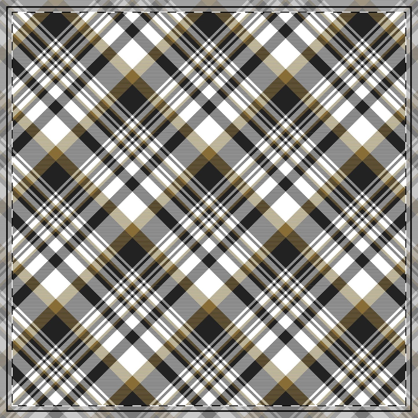 Tablecloth | Black & Gold | Tartan