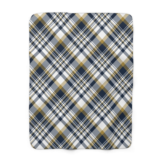 Sherpa Blanket | Notre Dame, Indiana | Tartan