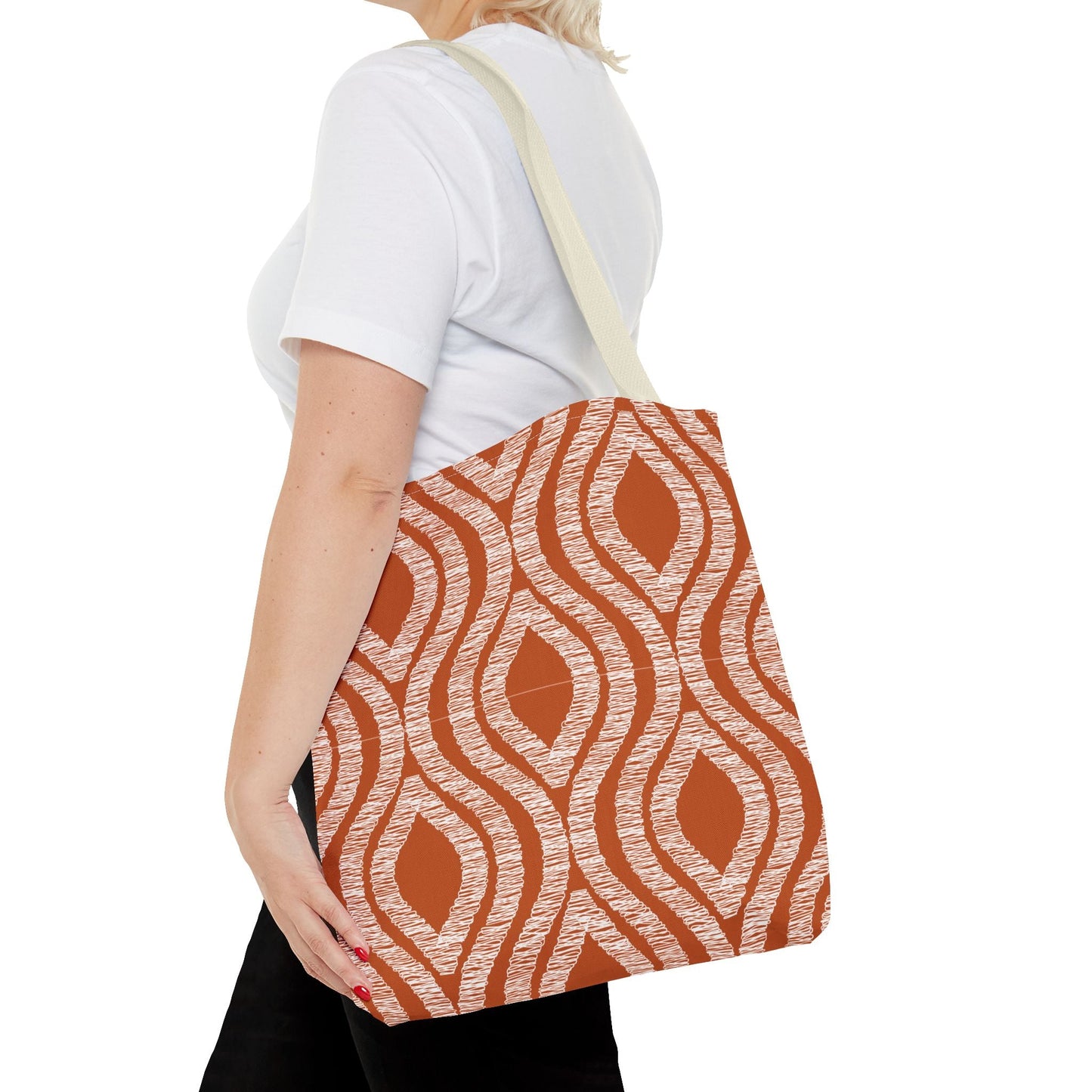 Totes | Dark Orange & White | Ogee