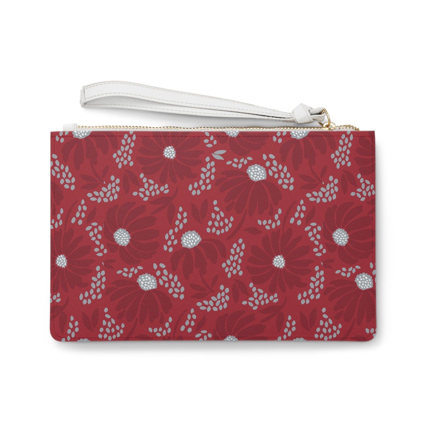 Clutch Bag | Red & Gray | Bellis