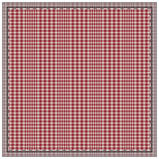 Napkins | Maroon & White | Tweed