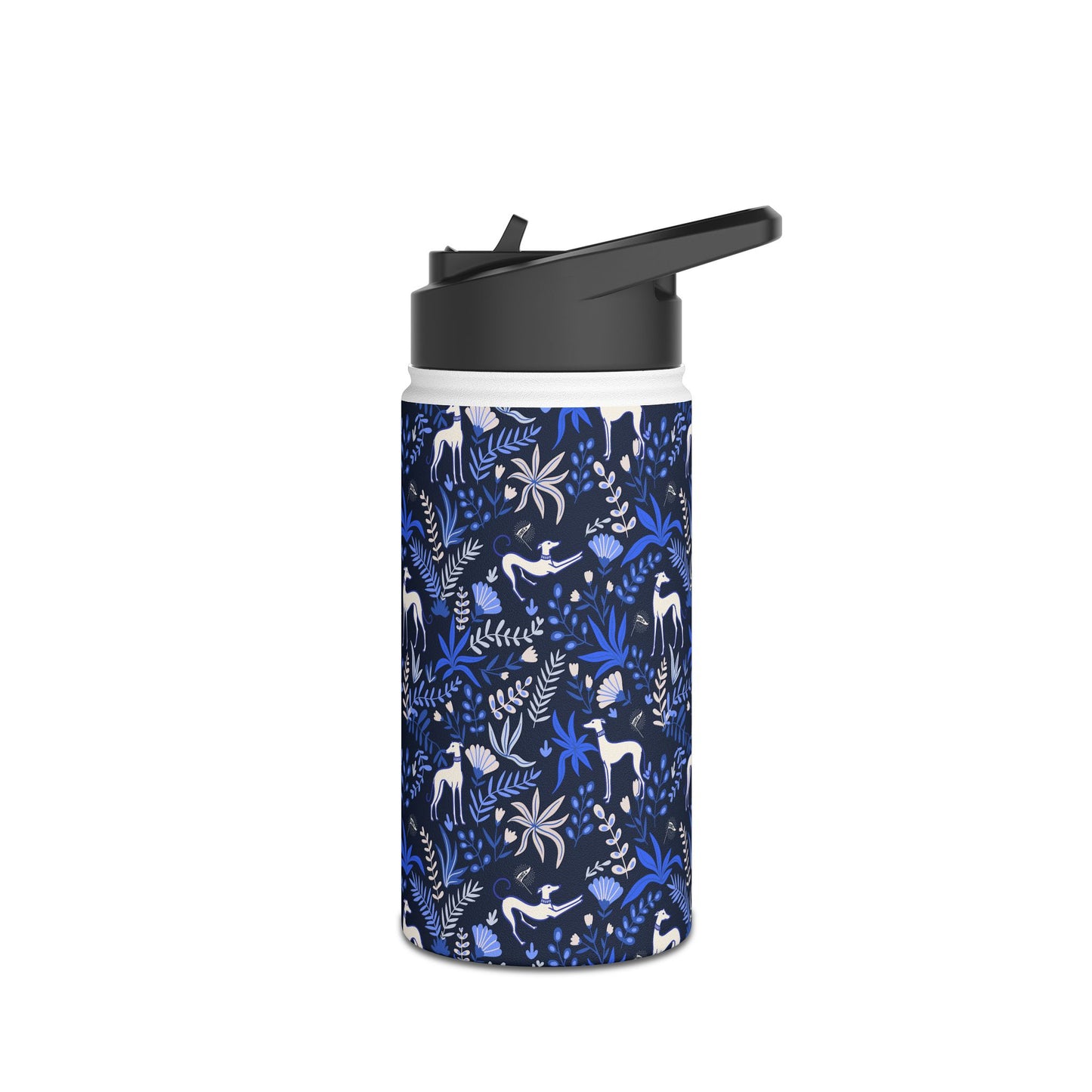 Insulated Water Bottle | Greyhounds | Blue Fern