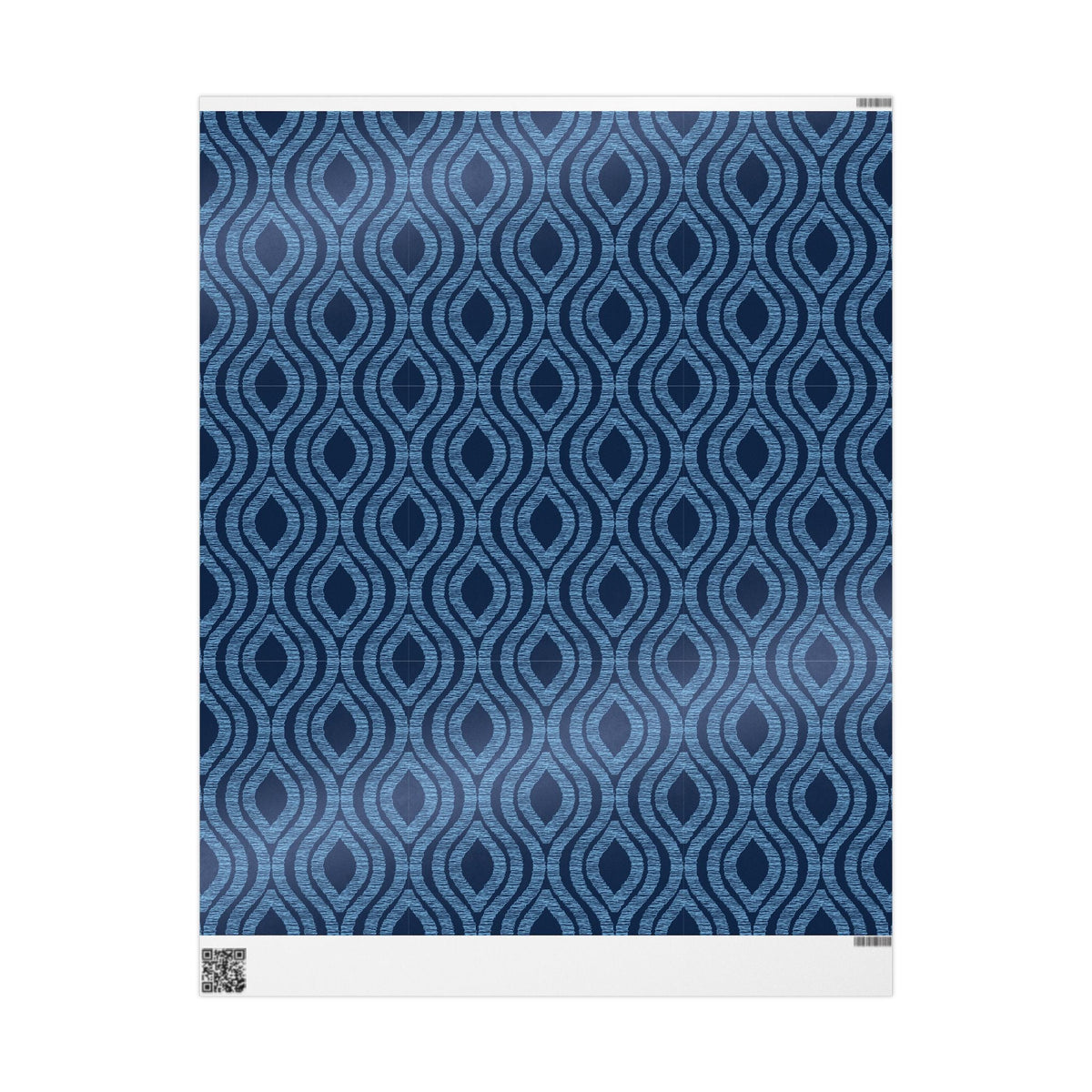 Gift Wrap | Light Blue & White | Ogee