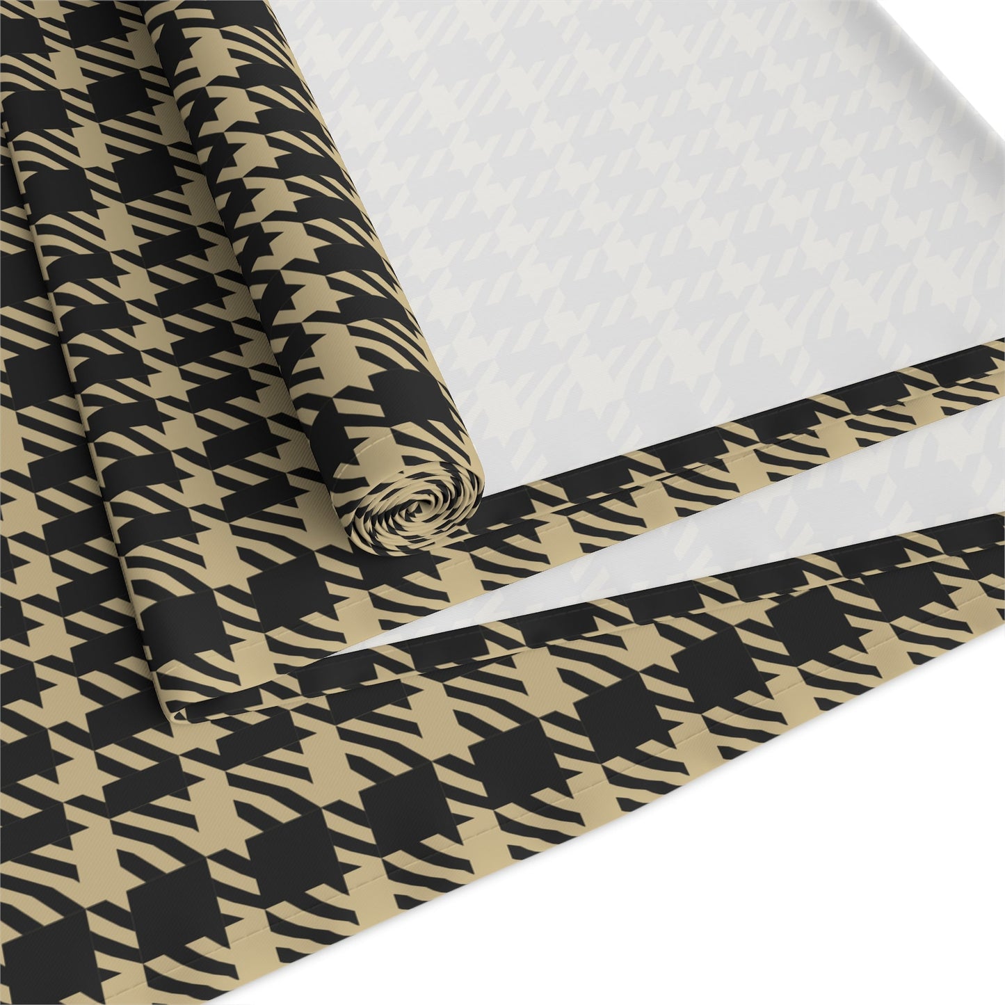Table Runner | Black & Gold | Tweed