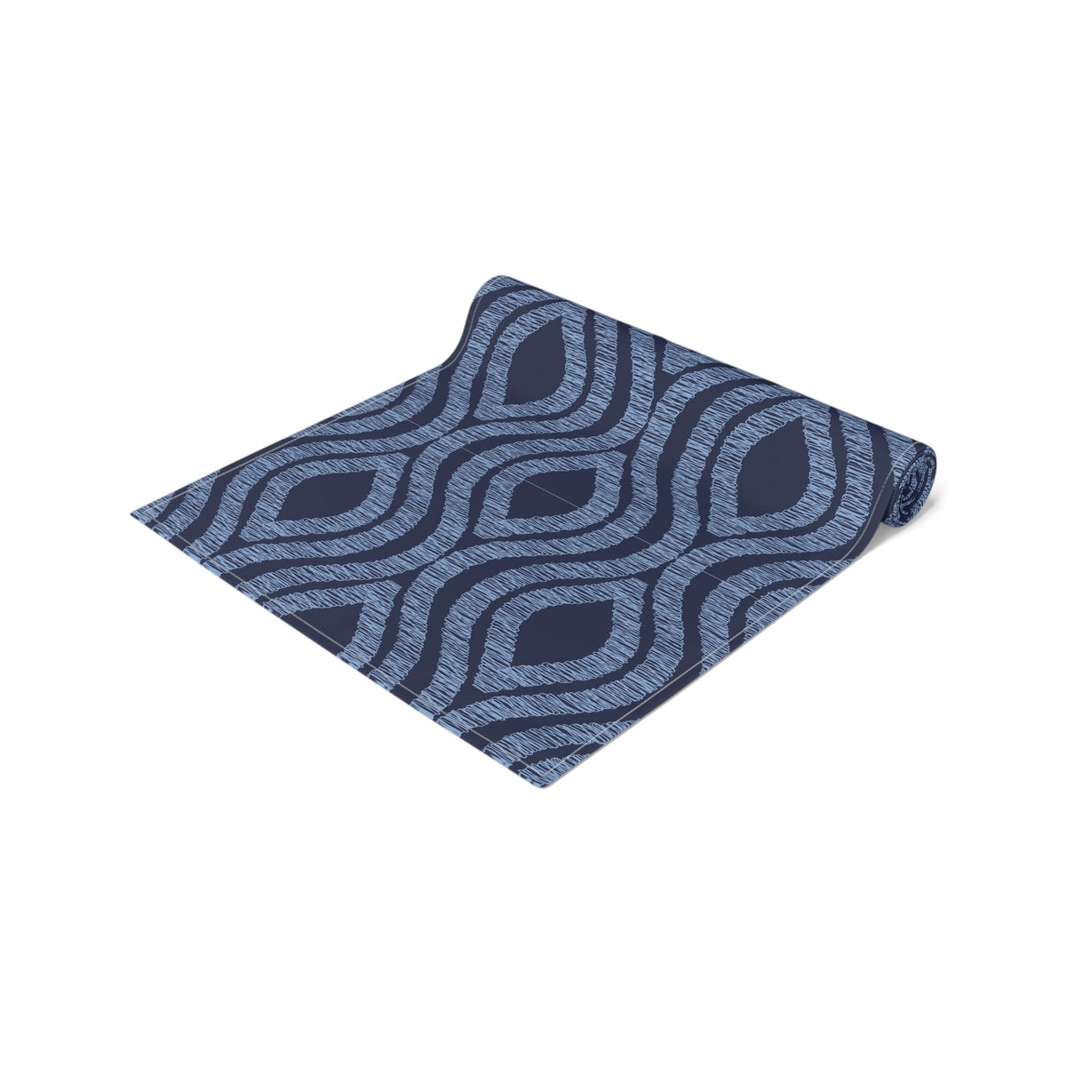 Table Runner | Light Blue & White | Ogee