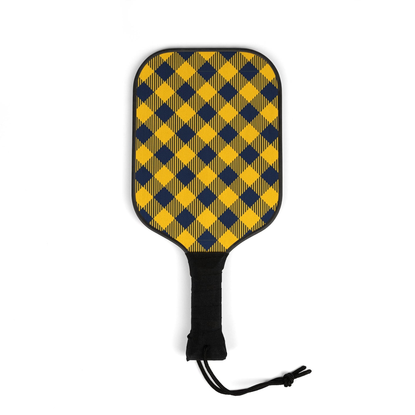 Pickleball Paddle Kit | Yellow & Blue | Gingham