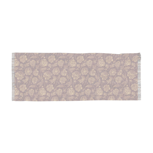 Scarf | Maroon & Gold | Peony