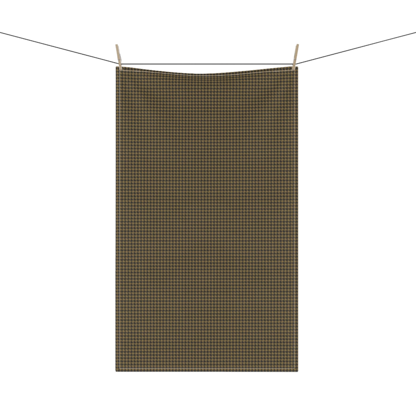 Tea Towel | Black & Gold | Houndstooth