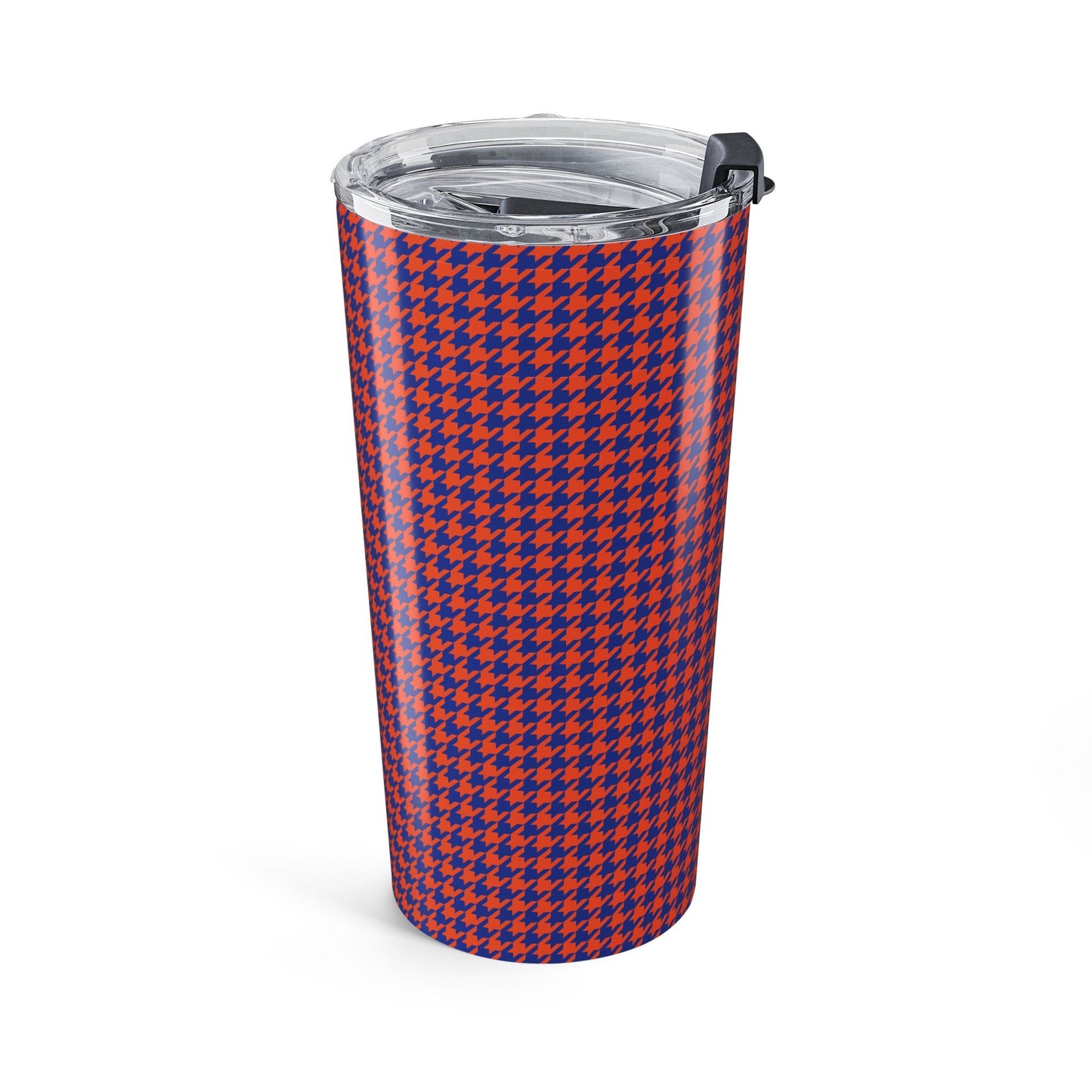 Tumbler | Bright Blue & Orange | Houndstooth