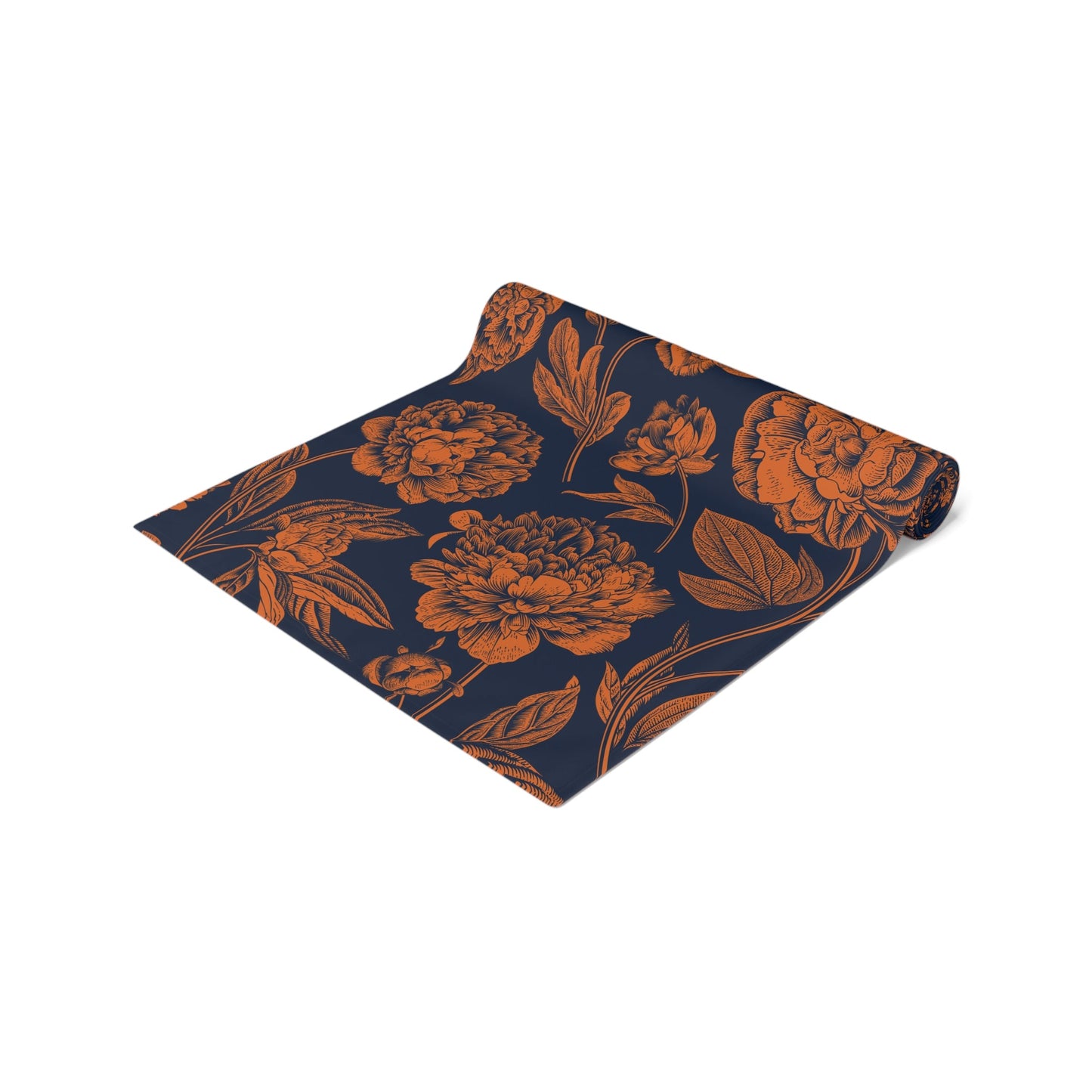 Table Runner | Orange & Blue | Peony