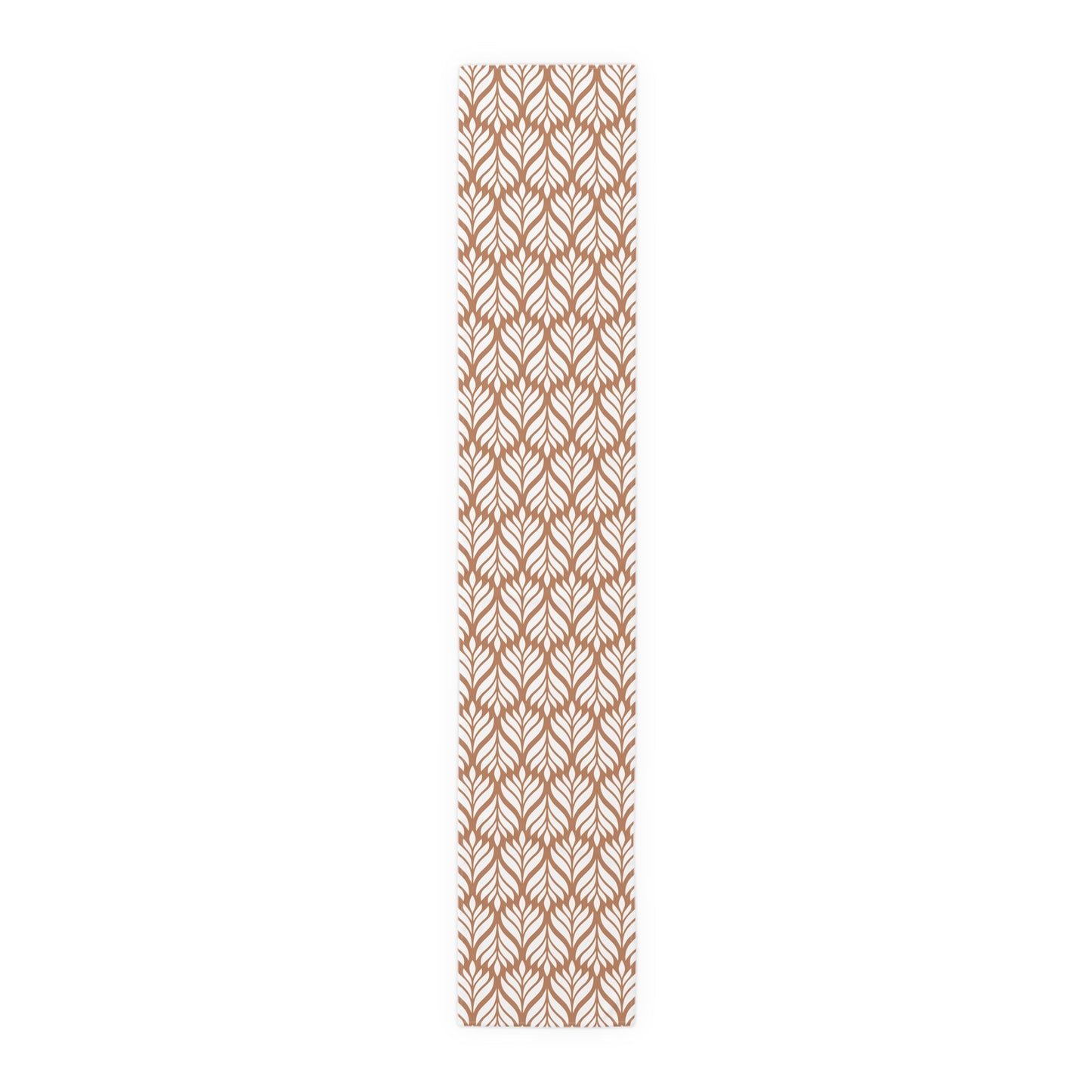 Table Runner | Dark Orange & White | Palm