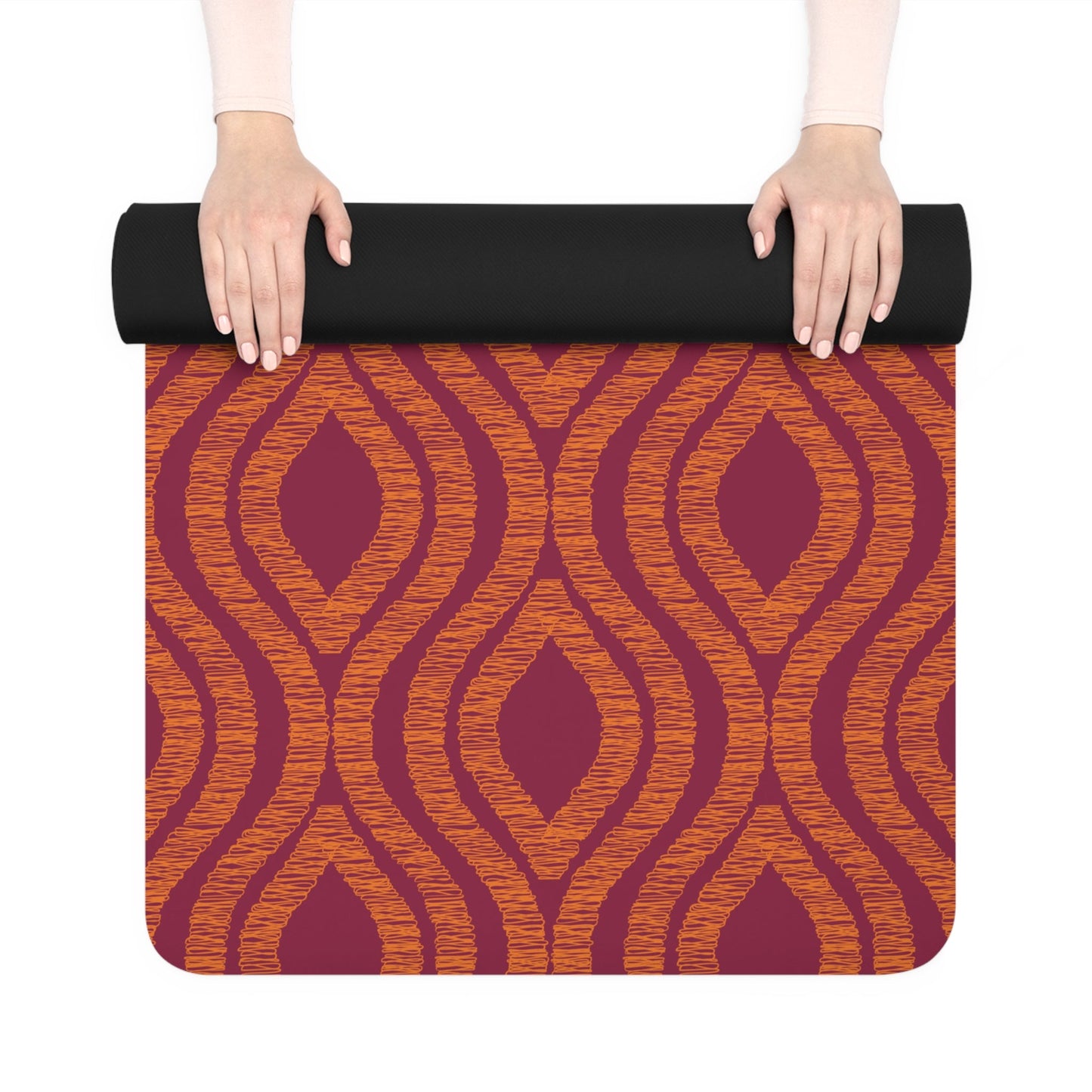 Yoga Mat | Maroon & Orange | Ogee
