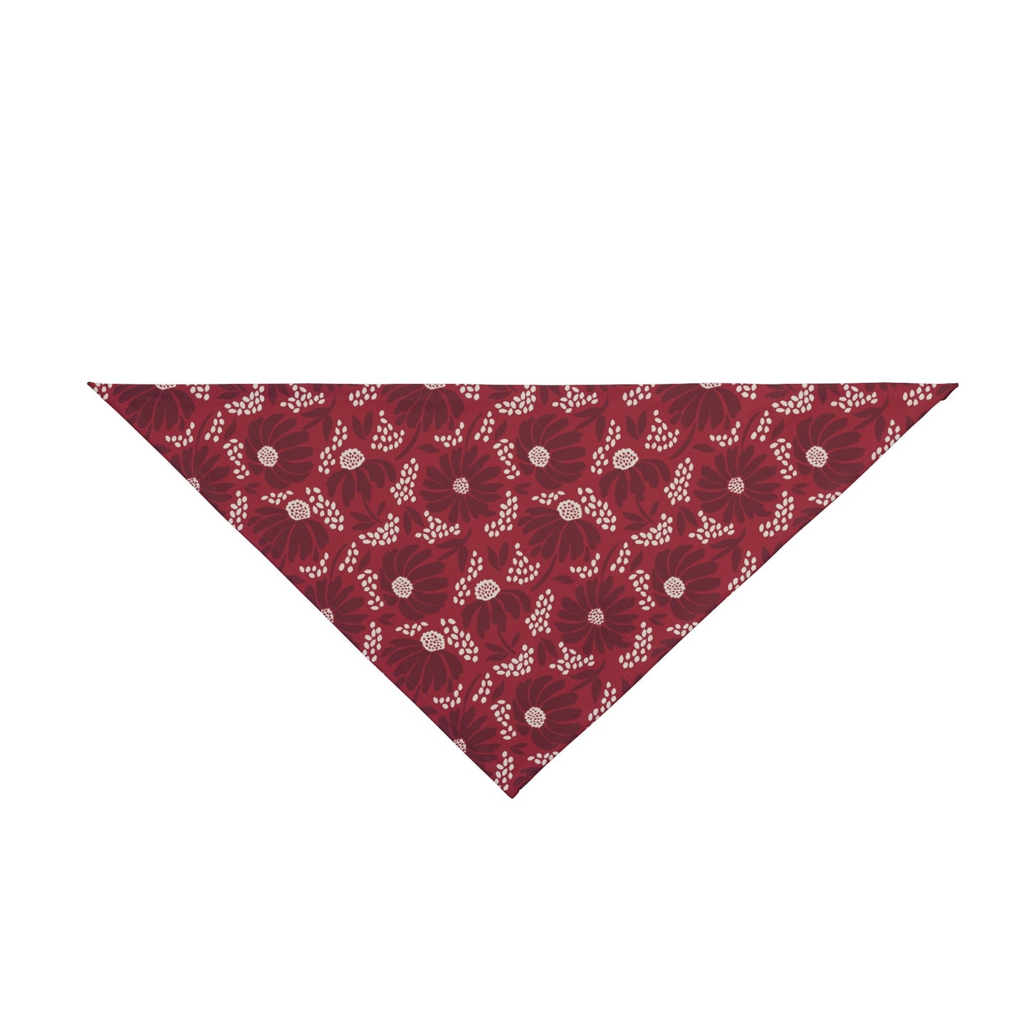 Pet Bandana | Maroon & White | Bellis